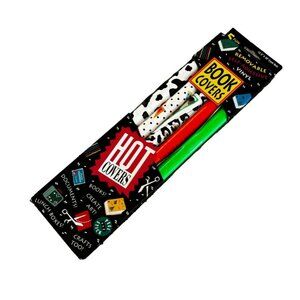 Vintage Hot Covers Vinyl Book Covers Removeable Self Adhesive Neon Crafts 90’s